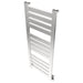 Vega v2356.2 12 Panel Hardwired Towel Warmer Brushed Stainless Corner View