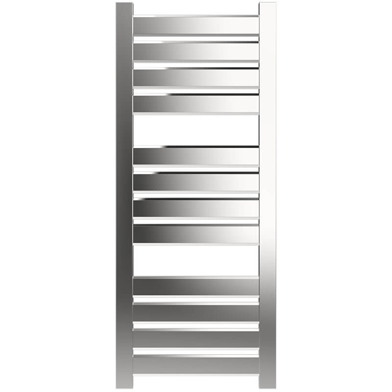 Vega v2356.2 12 Panel Hardwired Towel Warmer Polished Nickel Front View