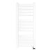 Vega v2356.2 12 Panel Hardwired Towel Warmer White Front View