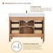 Velora 48 Single Bathroom Vanity with Top Mango Brown Back View