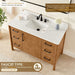 Velora 48 Single Bathroom Vanity with Top Mango Brown Countertop