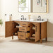 Velora 60 Double Bathroom Vanity with Top Mango Brown Drawer