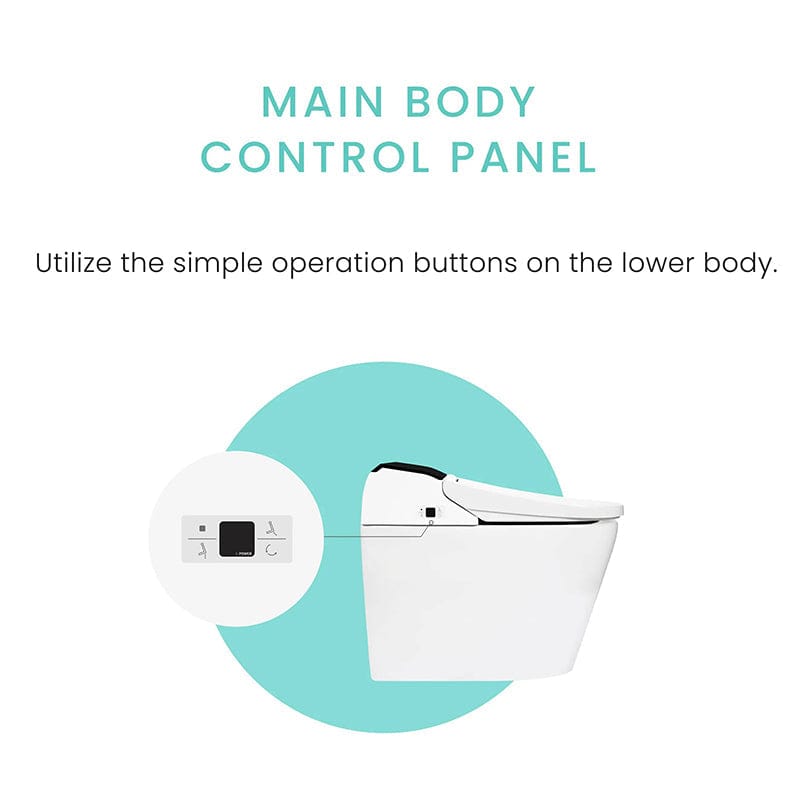 vovo stylement tcb 8100b integrated smart bidet toilet main panel control