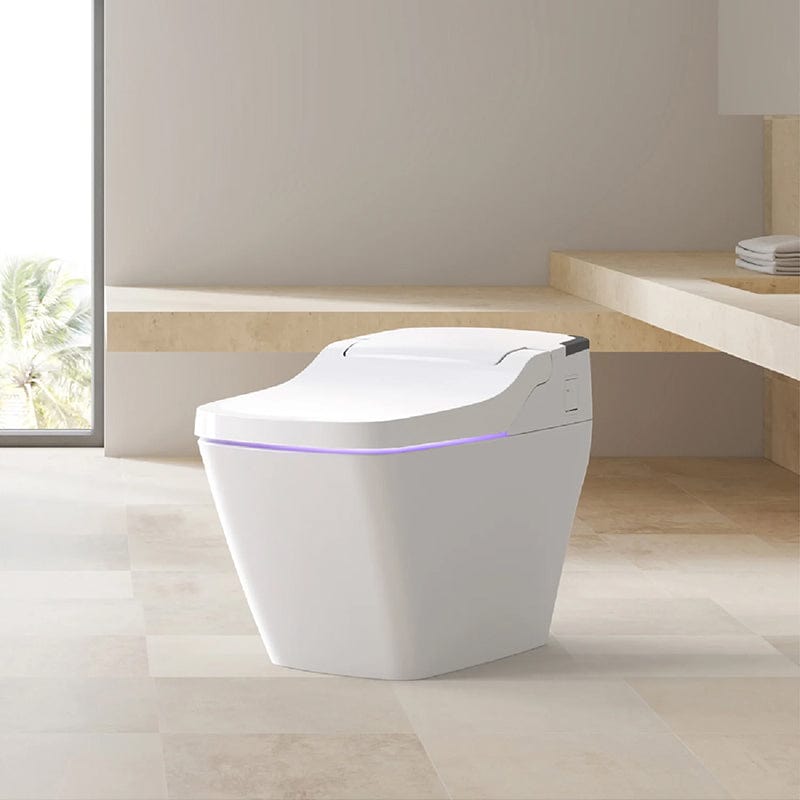 vovo tcb 090s integrated smart bidet toilet corner view lifestyle facing left