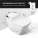 vovo tcb 090s integrated smart bidet toilet dimensions