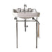 Wellington 24 Inch Single Vanity With Chrome Finish Stand Front View
