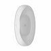 Wyndham Collection Dorrit 60" Freestanding Acrylic White Bathtub With Shiny White Trim and Polished Chrome Faucet Top View