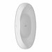 Wyndham Collection Dorrit 66" Freestanding Acrylic Bathtub With Shiny White Trim and Brushed Gold Faucet Top View