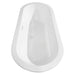 Wyndham Collection Soho 68" Freestanding Acrylic White Bathtub With Shiny White Trim and Matte Black Faucet Top Side View