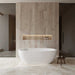 Wyndham Collection Soho 68" Freestanding Acrylic White Bathtub With Shiny White Trim No Faucet Lifestyle
