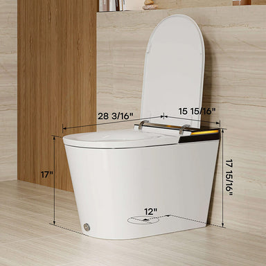 X70 Bidet Toilet Dimensions