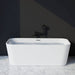 Zion Z6731 67 x 31 Freestanding Acrylic Soaker Tub Rectangular Shape