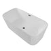 Zion Z6731 67 x 31 Freestanding Acrylic Soaker Tub Top-Edge Overflow