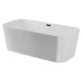 Zion Z6731 67 x 31 inch Freestanding Acrylic Soaker Tub End Drain Placement