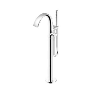 Zn Freestanding Tub Filler Polished Chrome Finish